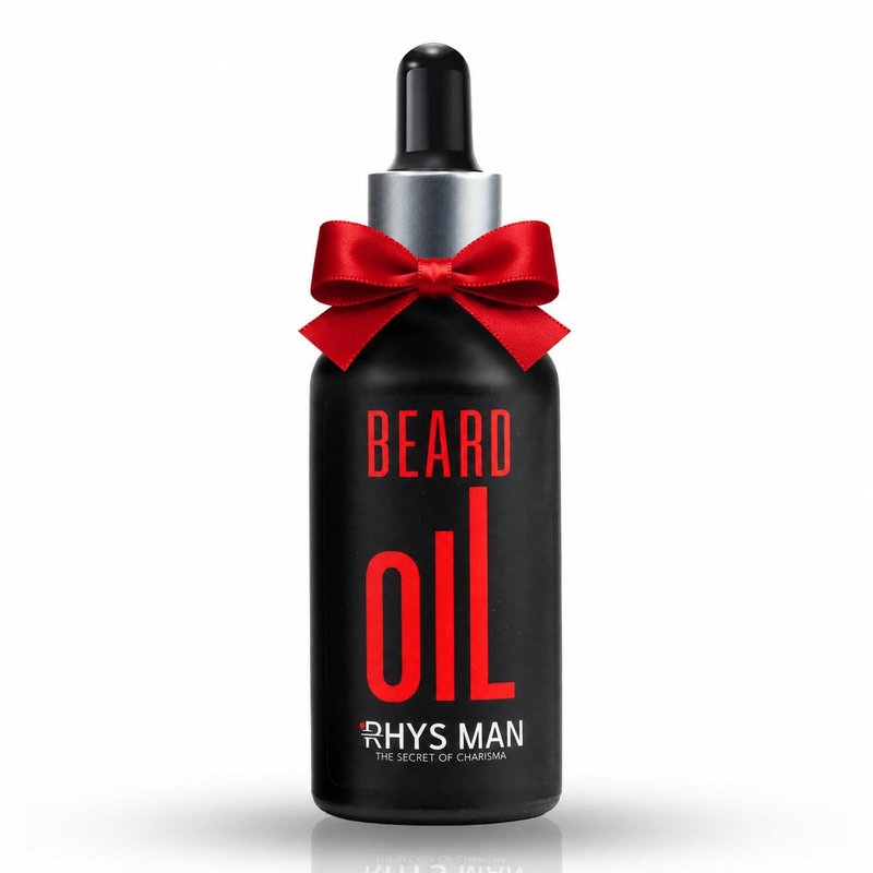 RHYS MAN Beard Oil for Men – Father Gifts, Natural Beard Oil for Fuller-Looking Beard Appearance, Softens & Conditions Facial Hair, Lightweight Daily Grooming Essential, Gift for Him (1.7 fl oz)