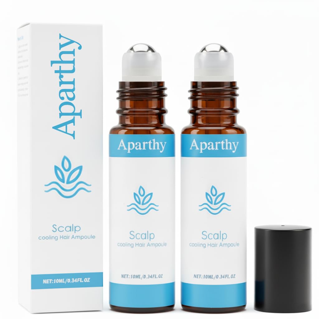 Aparthy Advanced Hair Growth Roll-On - 3% Rosemary & Ginger | Nourishes Scalp, Thicker & Stronger Hair, 2-Pack