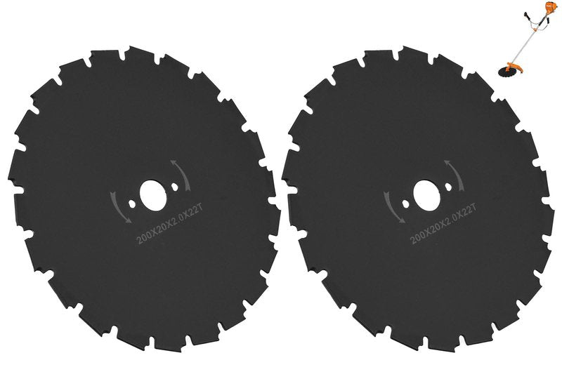 ZHIXING 99944200131 8" Steel Brushcutter Blade 20 mm (22 Tooth) Center Hole Compatible with Echo 99944200130 SRM-311 SRM-340 SRM-210 SRM-225 SRM-230 SRM-280 SRM-260 SRM-400 SRM-410 Trimmers