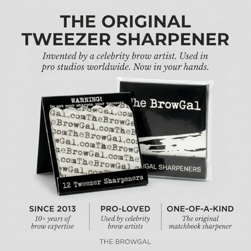 The BrowGal Tweezer Sharpeners - Restore Dull Tweezers Instantly