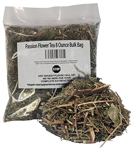 Naturejam Passion Flower Tea - 8 oz Bulk for Calm Sleep