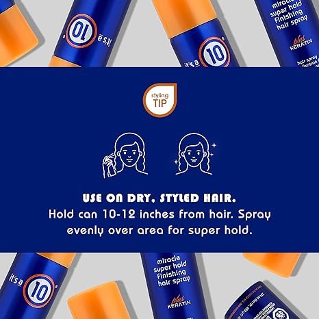 It's A 10 Miracle Super Hold Finishing Spray with Keratin - 10 Oz