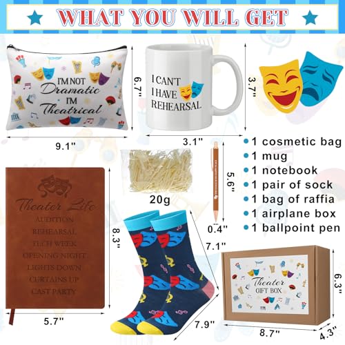 Didaey 7 Pcs Theatre Gifts for Women Girls, Broadway Musical Drama
