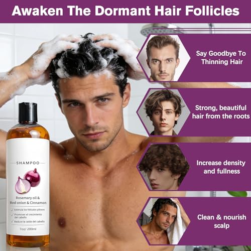 Rosemary Shampoo with Onion & Biotin for Hair Growth