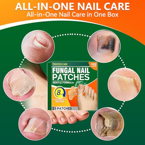 Extra Strength Fungal Nail Treatment Patches - 21 PCS Hydrogel