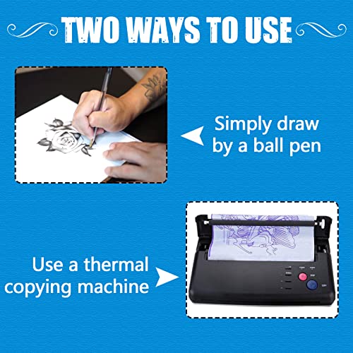 Practice Skin with Transfer Paper - 30PCS Tattoo Fake Skin & Stencil Kit - CINRA