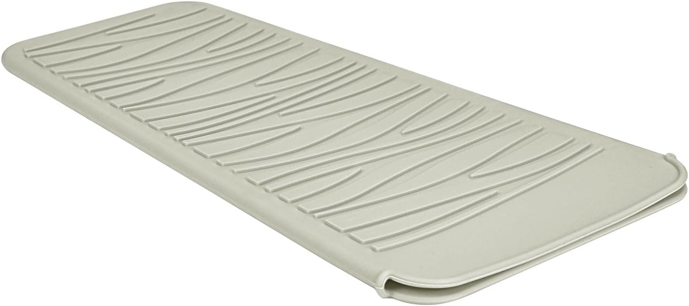 Silicone Heat Resistant Mat for Hair Styling Tools - Grey Flat Pouch | 11 x 5.3 Inches, 480°F