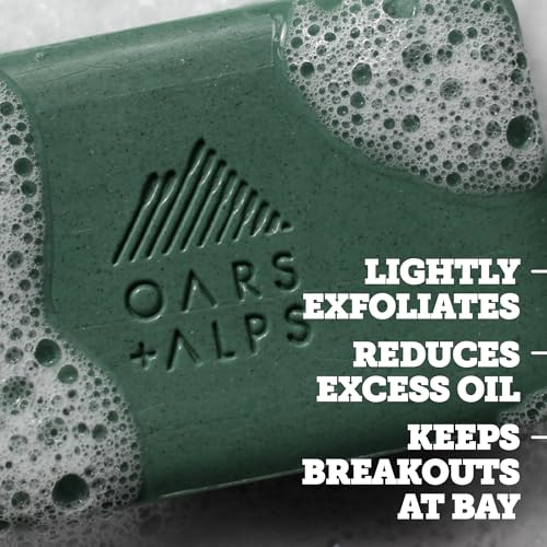 Oars + Alps Men's Exfoliating Bar Soap - Peppermint, 1 Pack