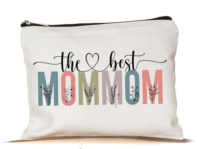 Mommom Makeup Bag - Personalized Cosmetic Travel Pouch for Mother's Day