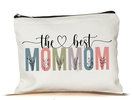 Mommom Makeup Bag - Personalized Cosmetic Travel Pouch for Mother's Day