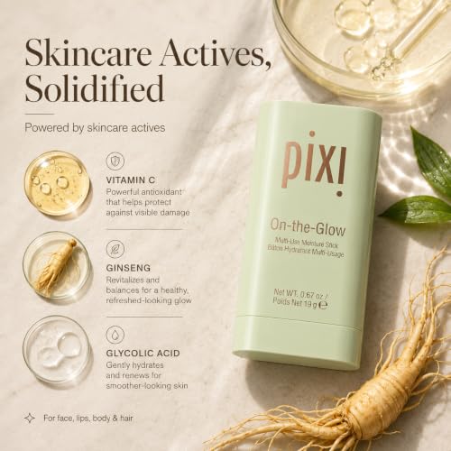 Pixi Beauty On-the-Glow Solid Moisturizer Stick - Travel-Friendly Hydration