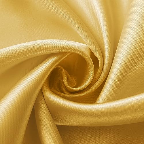 Luxury Gold Satin Table Runners - 6 Pack, 12 x 108 Inch