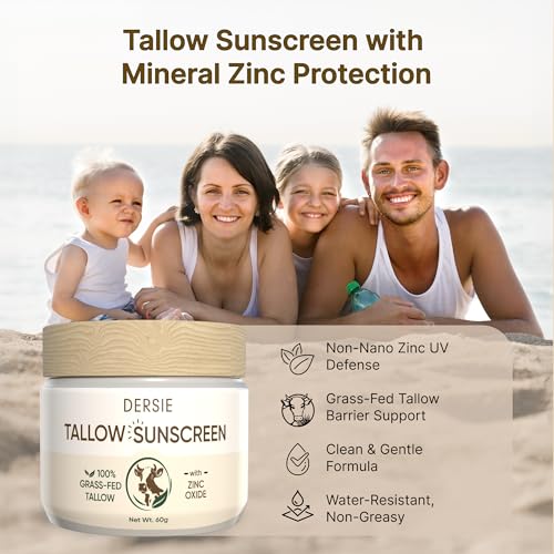 Dersie Tallow Sunscreen SPF 30 – Mineral UV Defense with Zinc Oxide
