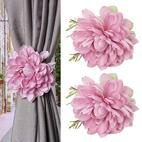 Flower Curtain Ties - 2pcs Adjustable Decorative Buckles