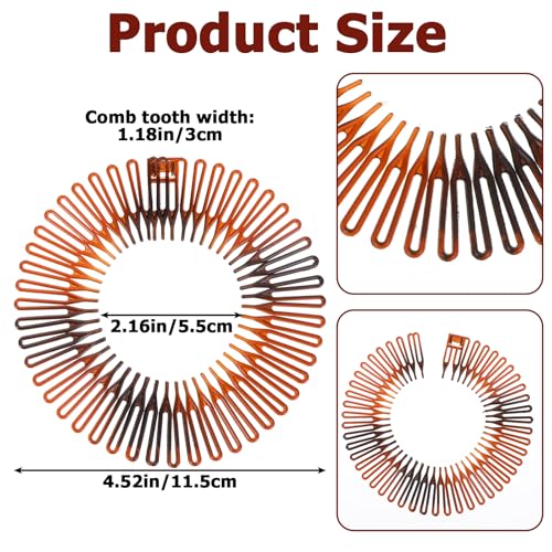 Grevosea 12 Pcs Zigzag Flexible Headbands for Women & Teens