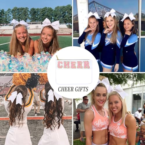 Chenille Letter Cheerleading Makeup Bag - Clear Pouch for Girls