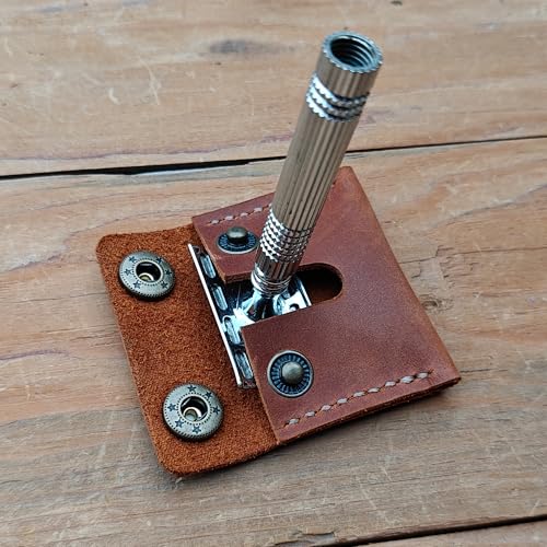Handmade Leather Razor Travel Cover for Double Edge Safety Razors