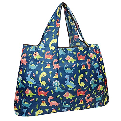 Allydrew Large Foldable Nylon Tote Bag for Grocery Shopping