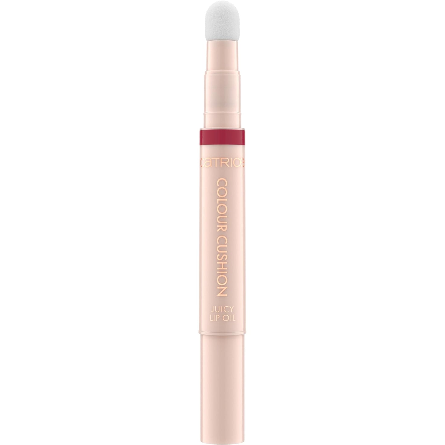Catrice Colour Cushion Juicy Lip Oil | High-Shine, Non-Sticky Gloss with Nourishing Oils | Cushion Applicator & Twist-Up Pen | Vegan & Cruelty Free (040 | Crimson Crush)