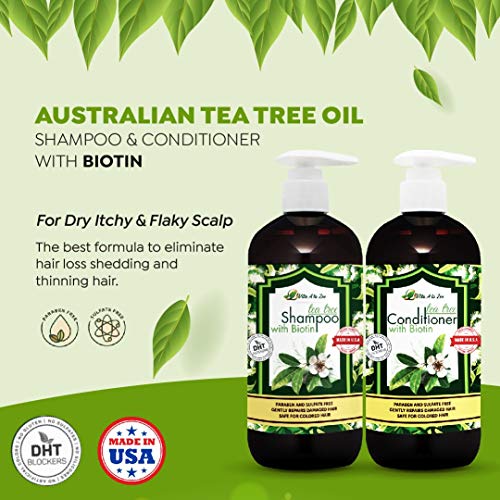 Vita A to Zee Tea Tree Oil & Biotin Shampoo and Conditioner Set