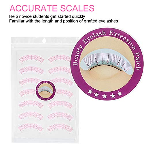 Eyelash Extension Mapping Stickers 175 Pairs for Lash Training & Application
