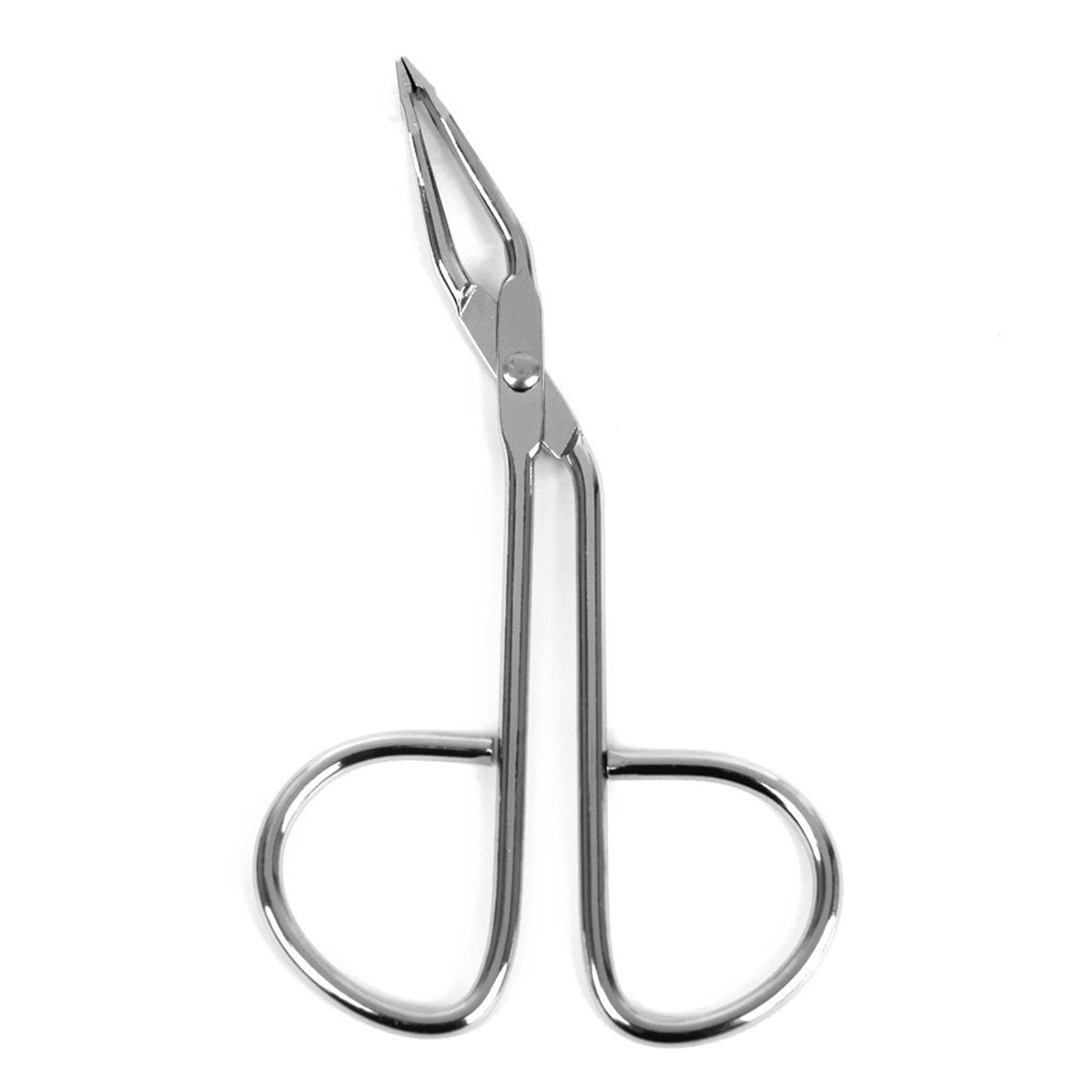 Lurrose Eyebrows scissor stainless steel scissors shaped slant tip tweezer clip for eyebrow