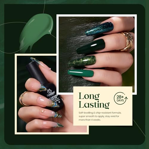 Beetles Green Gel Nail Polish Set - 6 Colors for Home Manicure