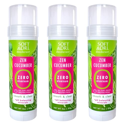 Soft & Dri Zen Cucumber Deodorant Stick 3 oz - 3 Pack
