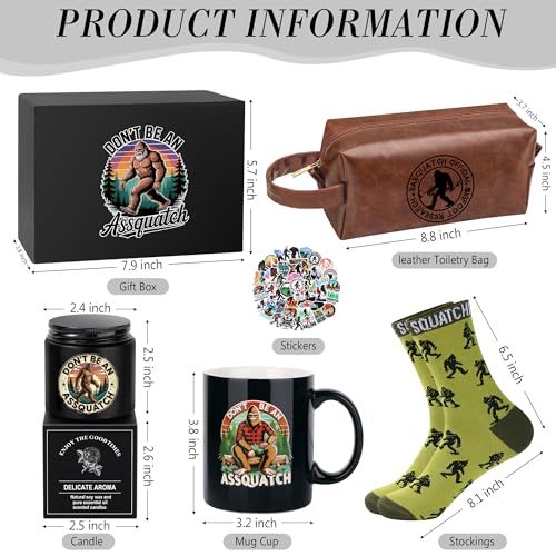 Bigfoot Gifts for Men | Sasquatch Mug, Socks, Candle & More