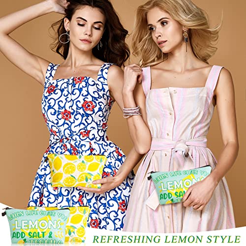 Reginary Lemon Style 6-Piece Waterproof Makeup & Cosmetic Bags Travel Organizer