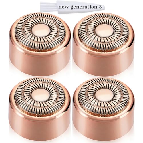 BECHY Replacement Heads for Gen 3 Finishing Touch Flawless Hair Remover (4 Pack)