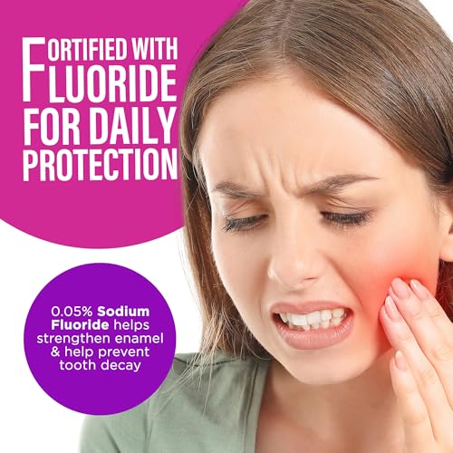 GuruNanda Alcohol-Free Mint Mouthwash with Fluoride 16 oz - Daily Oral Care