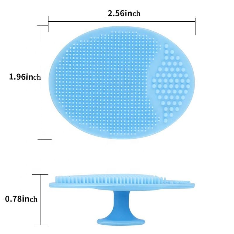 Silicone Face Scrubber Set - 4 Pack Gentle Cleansing Brushes