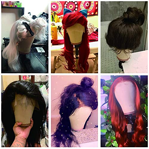 22-Inch Brown Cork Canvas Mannequin Head for Wig Styling