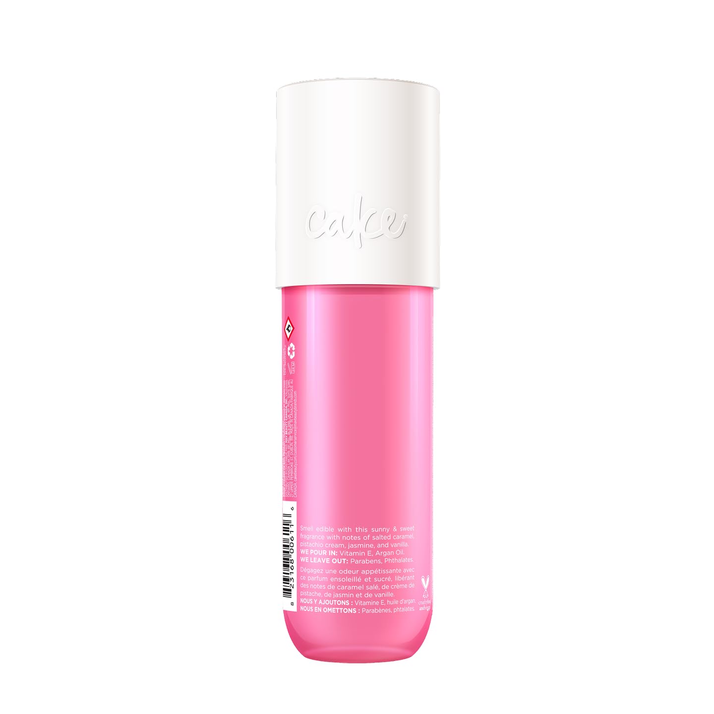 Cake Beauty Hair & Body Mist - Pistachio & Salted Caramel Scent | Infused with Vitamin E & Argan Oil - 6.8 Fl Oz / 200 mL