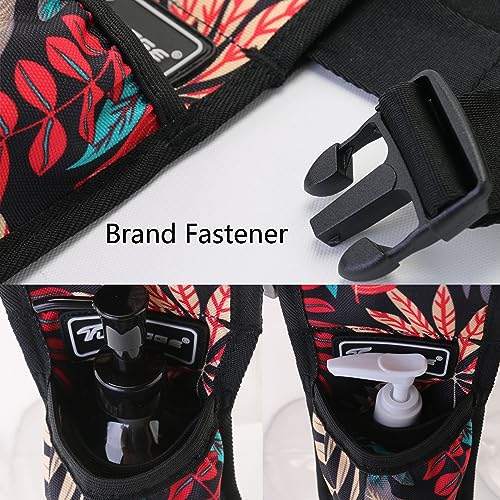 Tuhaoge Massage Oil Holster Belt with Multi-Pocket Bottle Organizer