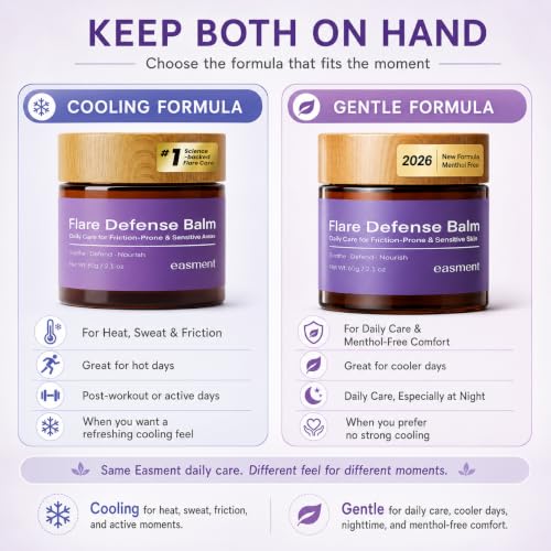 Easment Cooling & Friction-Prone Skin Balm for Sensitive Areas - Non-Greasy, Non-Staining