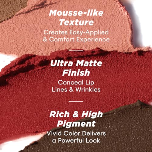 ITY Velvet Matte Lip Clay - Long-Lasting Mousse Lip Stain, Berrylicious