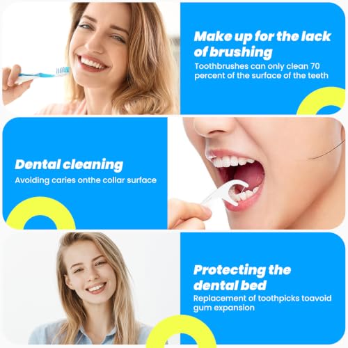 COCOBURI 150 Count Dental Floss Picks - Individually Wrapped, BPA Free