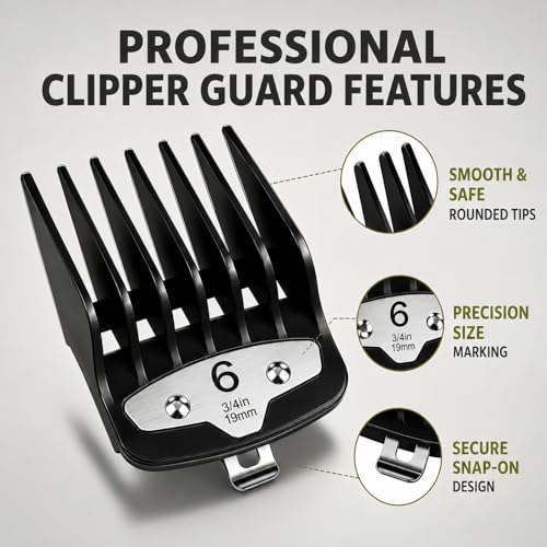 12-Piece Professional Hair Clipper Guard Set for Wahl & Standard Clippers