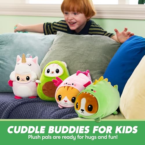 CORGISAUR Kawaii Dinosaur Plush Toy - 11" Soft Corgi Pillow
