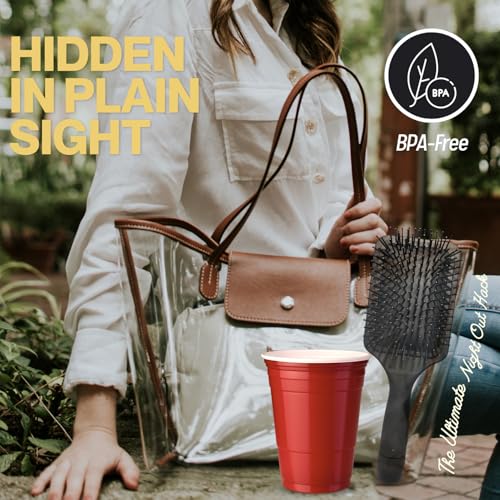 Smuggle Your Booze Hidden Hairbrush Flask - 6 oz Secret Alcohol Container