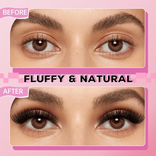 FADLASH 1184Pcs Lash Cluster Kit with Bond, Seal, and Tweezer - D Curl