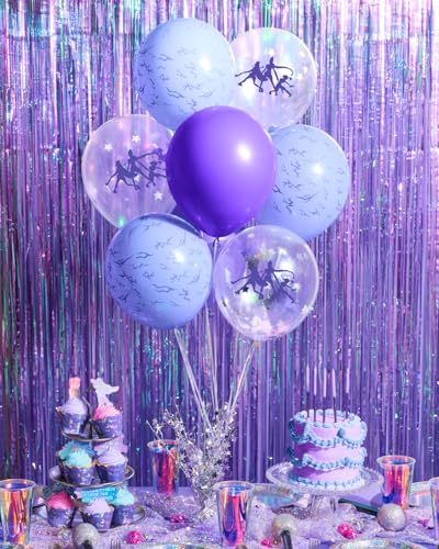 Kpop Party Balloons Set - 24 Iridescent Purple Latex Balloons