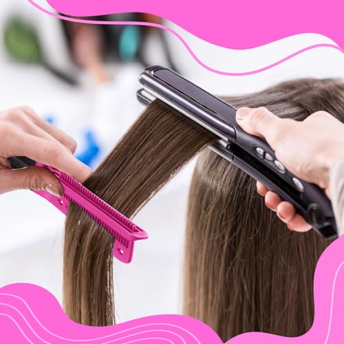 CHENGU Boar Bristle Clamp Hair Straightening Brush and V-Shaped Styling Comb