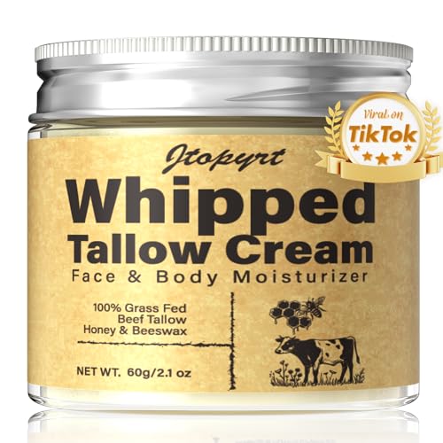 Organic Beef Tallow Skin Balm with Honey - Deep Moisturizer for All Skin Types