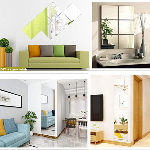 17" x 12" Self-Adhesive Acrylic Mirror Sheet - Lightweight & Shatterproof
