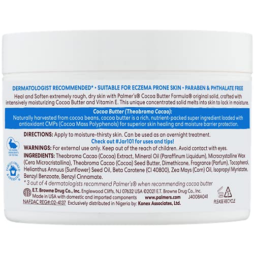 Palmer's Cocoa Butter Body Lotion with Vitamin E - 7.25 Oz (3 Pack) | Deep Hydration for Dry & Eczema-Prone Skin