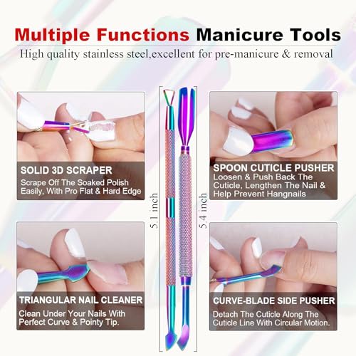 LOUINSTIC Gel Nail Remover Kit - Fast, Acetone-Free Removal