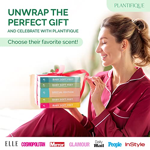Plantifique Peach Foot Peeling Mask - Exfoliating for Soft Feet
